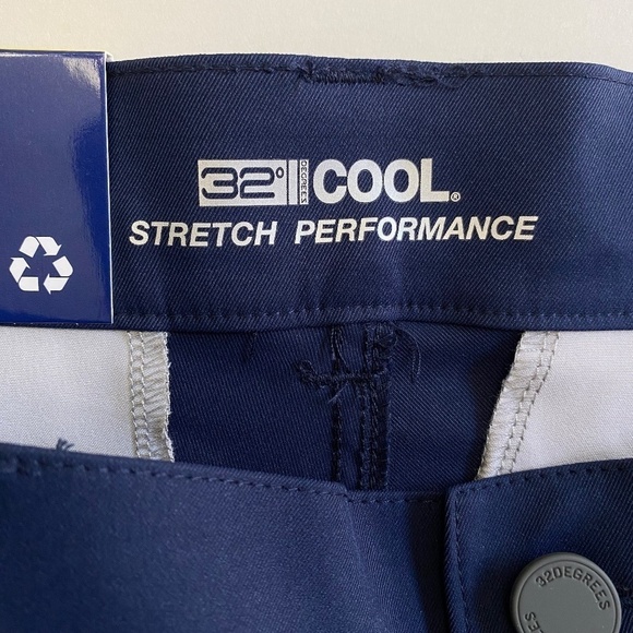 32 Degrees Cool 32x32 Men's Stretch Performance Pants, Regular Fit, Blue NWT - Picture 8 of 16